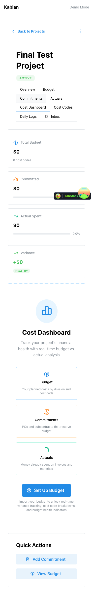 Cost Dashboard